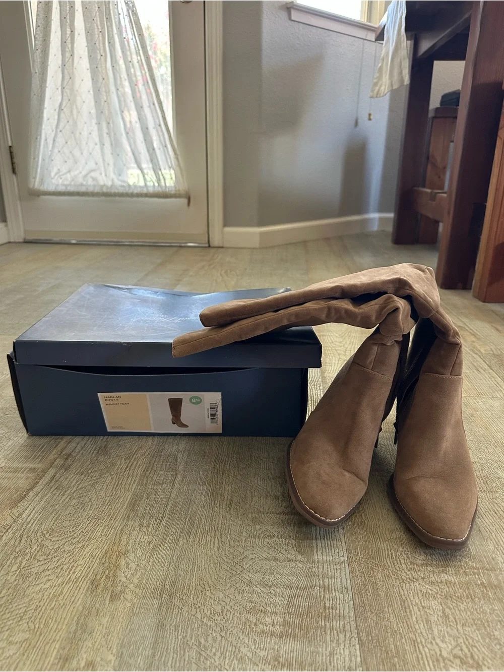 Universal Thread Over-the-Knee Suede Boots in Tan